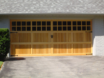 Wide Custom Wood Door - With Windows