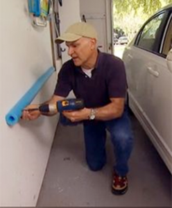 Man Installing Protector for his Car Door