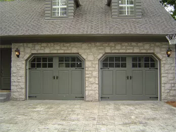 Two Custom Wood Doors - With Windows