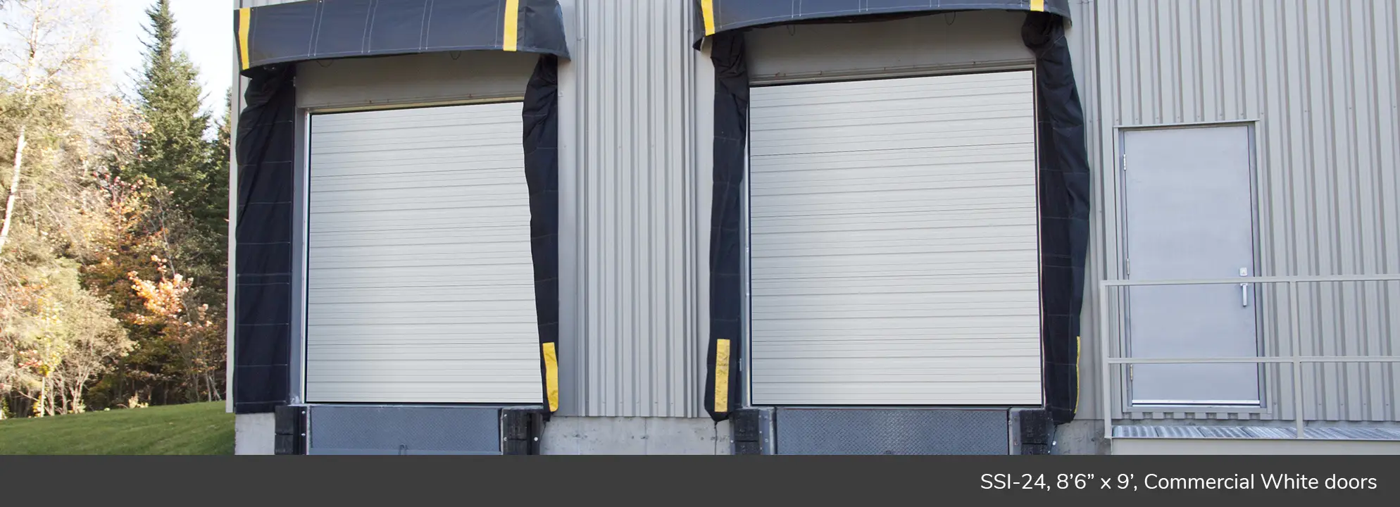 SSI-24, 8’6” x 9’, Commercial White doors​